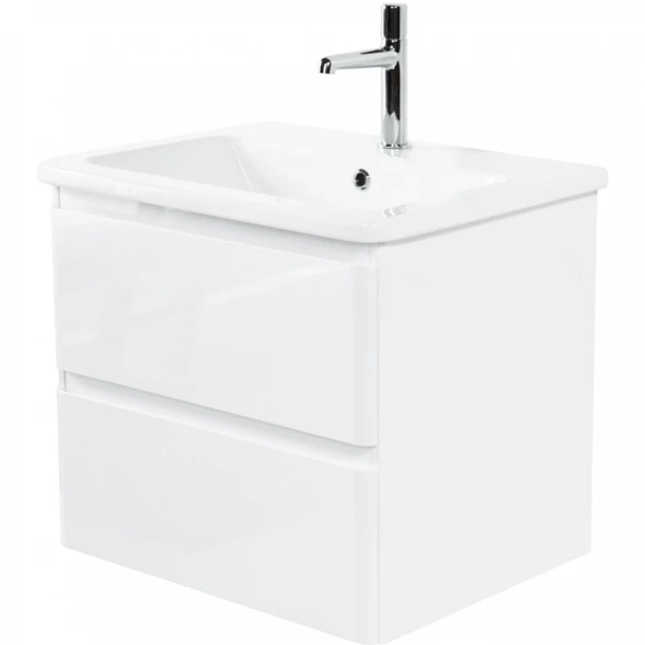 Тумба Bianco Lucido 57 см BelBagno Albano ALBANO-CER-600-2C-SO-BL