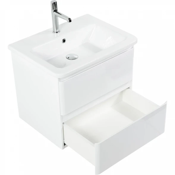 Тумба Bianco Lucido 57 см BelBagno Albano ALBANO-CER-600-2C-SO-BL