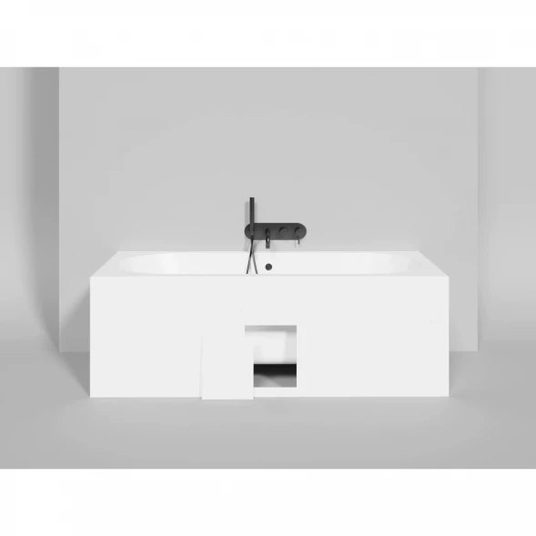 Ванна из литьевого мрамора Salini S-Stone Ornella Axis 103423M 170,5x75,5 см, белый матовый