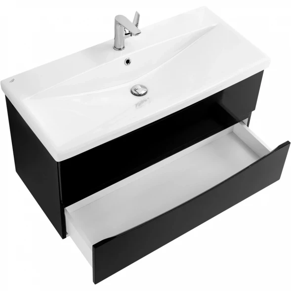 Тумба Nero Lucido 96,4 см BelBagno Marino MARINO-CER-1000-2C-SO-NL-P
