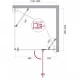 Душевой уголок 120x100 см BelBagno Kraft KRAFT-AH-12-120/100-C-Cr-R прозрачное