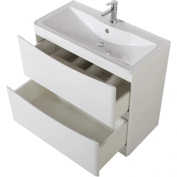Тумба Bianco Lucido 89,6 см BelBagno Acqua ACQUA-900-2C-PIA-BL