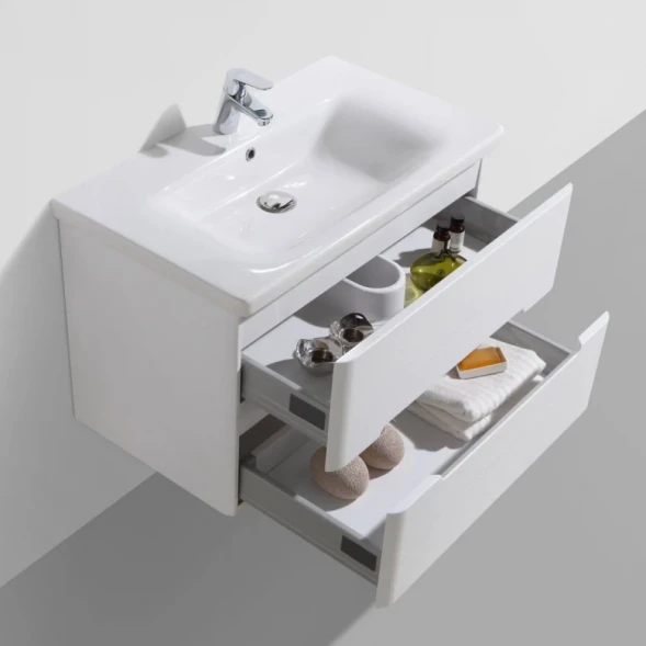 Тумба Bianco Lucido 77 см BelBagno Luxury/Soft LUXURY/SOFT-800-2C-SO-BL-P
