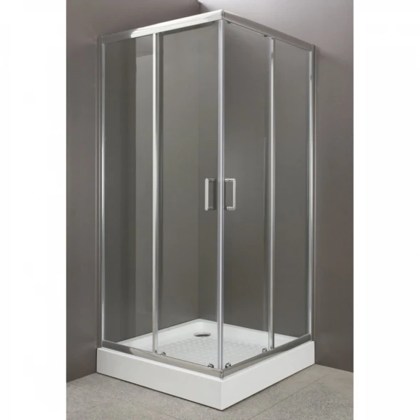 Душевой уголок BelBagno Uno 85x85 см прозрачное стекло UNO-A-2-85-C-Cr