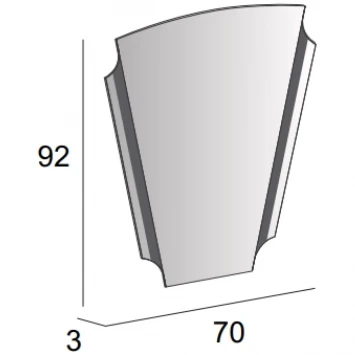 Зеркало 70x92 см Cezares 45020