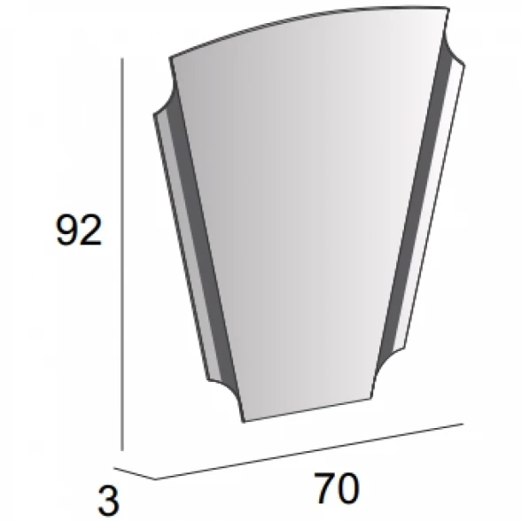 Зеркало 70x92 см Cezares 45020