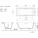 Ванна чугунная Vinsent Veron Square VSQ1407045H/VH0012CH-AS 140x70 см, с ручками, антискользящим покрытием, белый