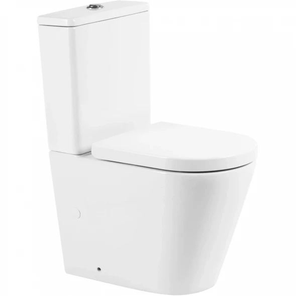 Чаша напольного безободкового унитаза BelBagno Flay-R BB2149CPR