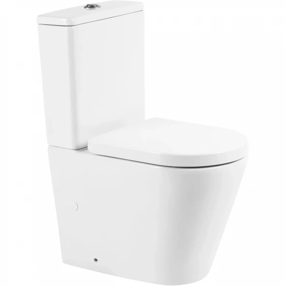 Чаша напольного безободкового унитаза BelBagno Flay-R BB2149CPR