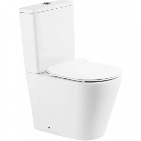Чаша напольного безободкового унитаза BelBagno Flay-R BB2149CPR
