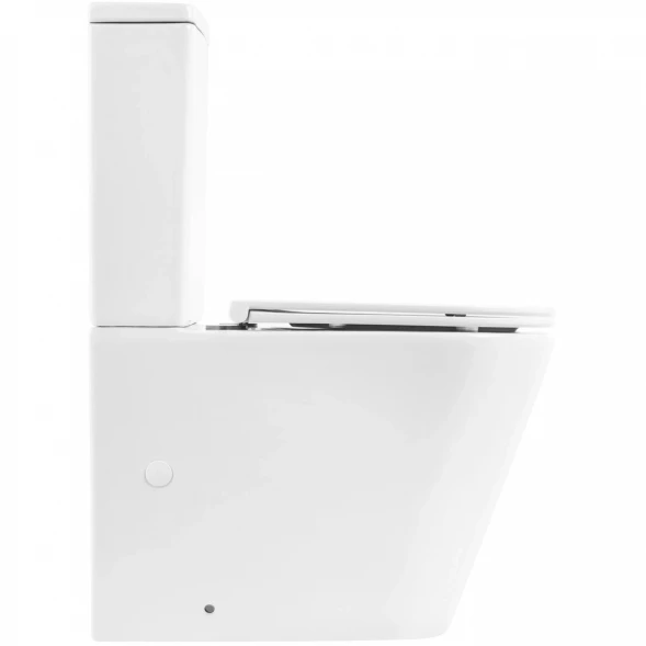 Чаша напольного безободкового унитаза BelBagno Flay-R BB2149CPR