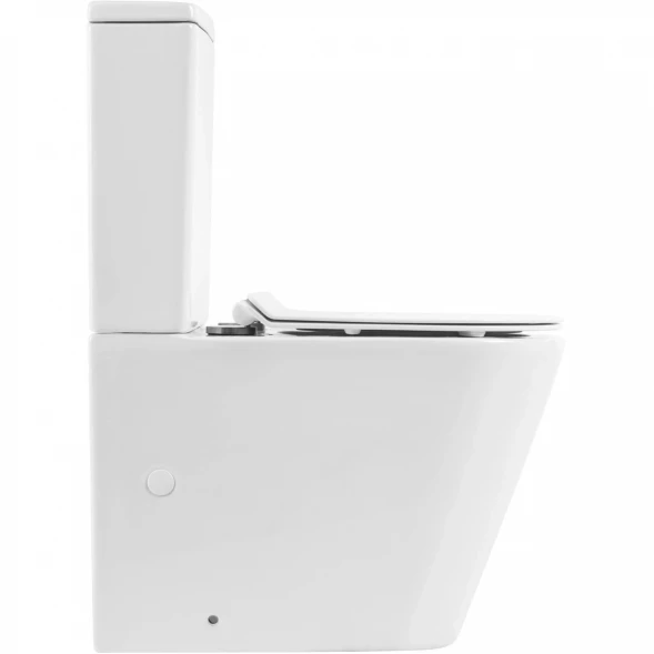 Чаша напольного безободкового унитаза BelBagno Flay-R BB2149CPR