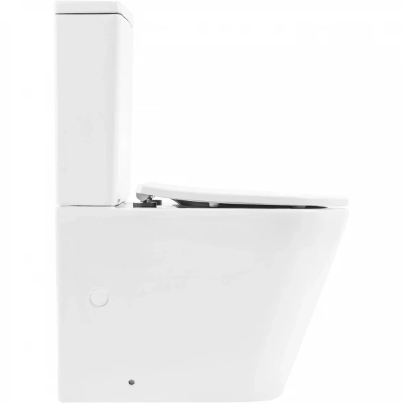 Чаша напольного безободкового унитаза BelBagno Flay-R BB2149CPR