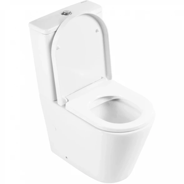 Чаша напольного безободкового унитаза BelBagno Flay-R BB2149CPR