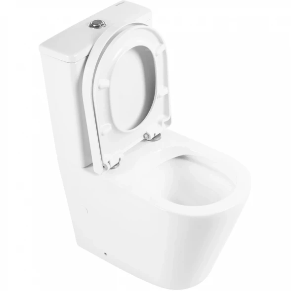Чаша напольного безободкового унитаза BelBagno Flay-R BB2149CPR