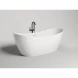 Ванна из литьевого мрамора Salini S-Stone Noemi 101722M 170,5x75,5 см, отдельностоящая, белый матовый