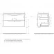Тумба Rovere Moro 89,6 см BelBagno Marino MARINO-900-2C-SO-RW-P
