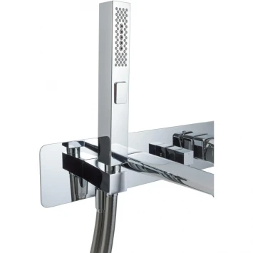 Смеситель для ванны Allen Brau Infinity 5.21007-00 встраиваемый, с душевым гарнитуром, хром