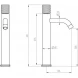 Смеситель для раковины Boheme Stick Touch 122-CB.2 медь матовая