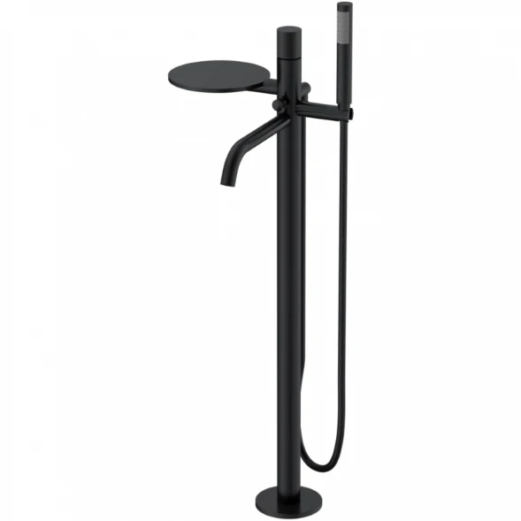 Смеситель напольный для ванны Boheme Stick Spirale 129-BB.4 черный матовый