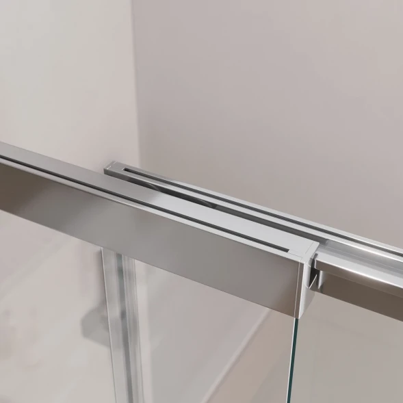 Шторка на ванну Cezares Slider SLIDER-VF-11-90/150-C-Cr 89 см, профиль хром, стекло прозрачное