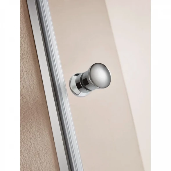 Душевая дверь 85 см Cezares ECO-O-B-1-85-P-Cr текстурное стекло