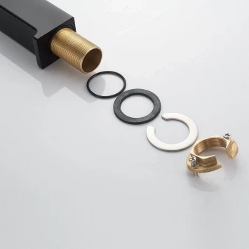 Смеситель для раковины Rose R1811H-1 черный матовый