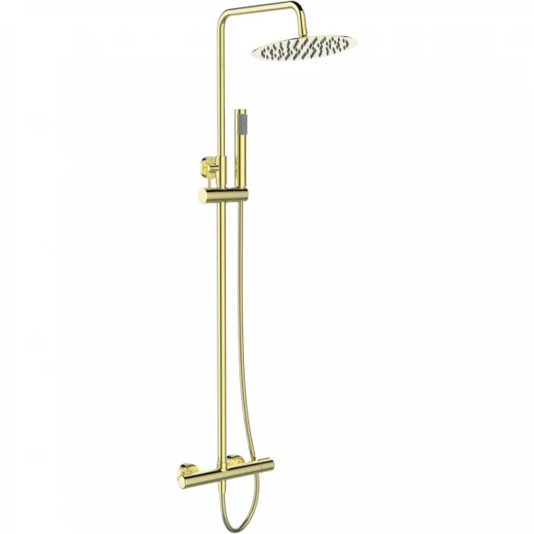Душевая система 250 мм BelBagno Uno UNO-DOCM-ORO