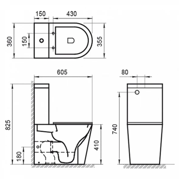 Бачок для унитаза 3/4,5 л BelBagno Flay-R BB2149T