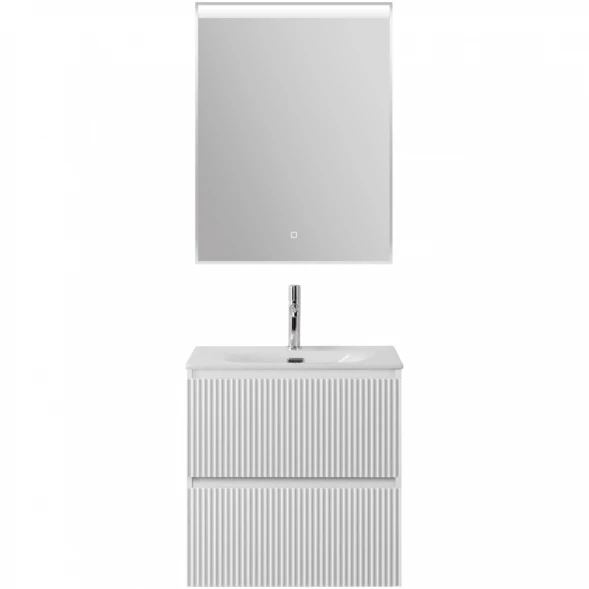 Тумба под раковину BelBagno Uno UNO-600-2C-SO-BO 60 см, подвесная, белый матовый