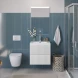 Тумба под раковину BelBagno Uno UNO-600-2C-SO-BO 60 см, подвесная, белый матовый