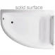 Ванна из литьевого мрамора Astra-Form Анастасия Solid Surface 01010064 182x125 см R, угловая, белый матовый