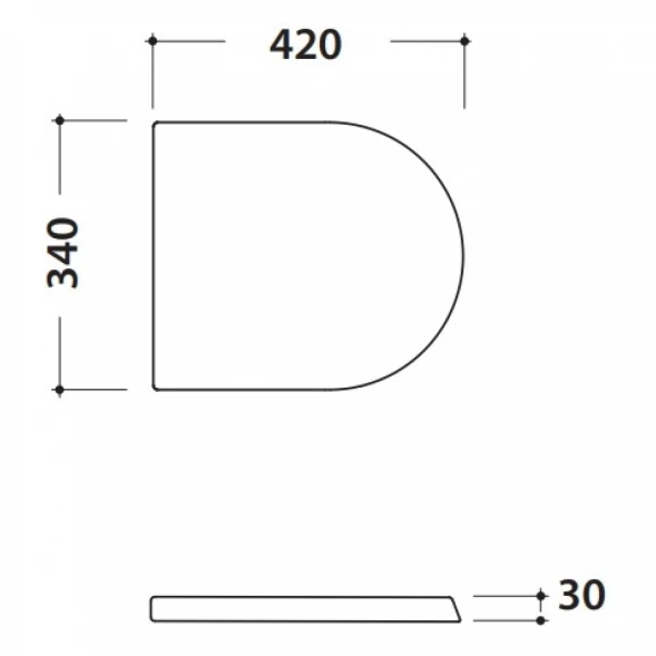 Крышка для писсуара Globo Forty3 FO024BI