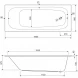 Панель фронтальная 180 см Cezares EM-180-SCR-W37