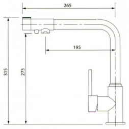 Смеситель для кухни с подключением к фильтру Kaiser Teka 13044-3