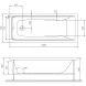 Акриловая ванна 150x70 см Am.Pm Gem W90A-150-070B-A