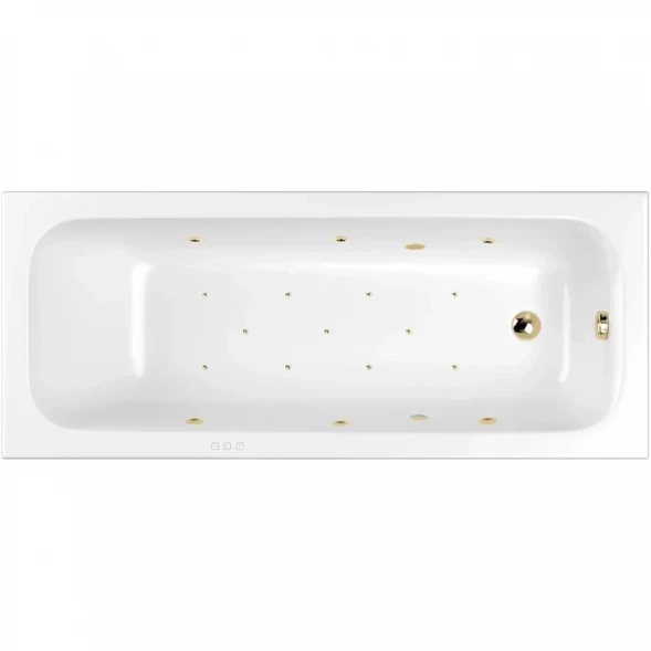 Акриловая ванна Whitecross Vibe 0105.180075.100.RELAX.GL 179,5x75 см, с гидромассажем, белый