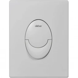 Кнопка смыва Abber AC0125MW для инсталляции, белый матовый