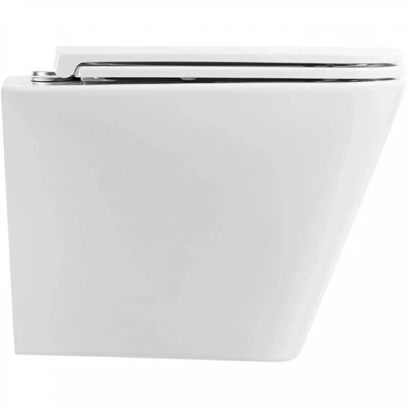 Унитаз подвесной BelBagno Ardente-R BB520CHR/SC безободковый, с сиденьем микролифт, белый