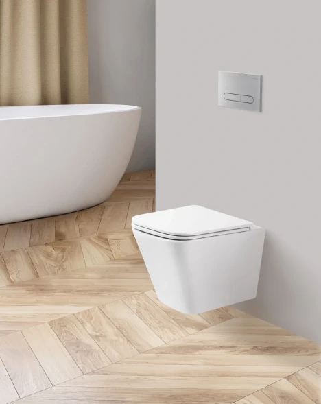 Унитаз подвесной BelBagno Ardente-R BB520CHR/SC безободковый, с сиденьем микролифт, белый