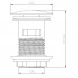 Донный клапан Belbagno BB-SAT-CRM