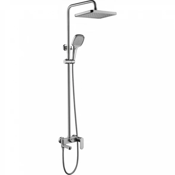 Душевая система Grocenberg GB7011NK 260x190 мм, со смесителем, никель
