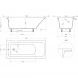 Ванна из литьевого мрамора Salini S-Sense Orlanda 102017MF 170,4x75 см, покраска по RAL матовый полностью