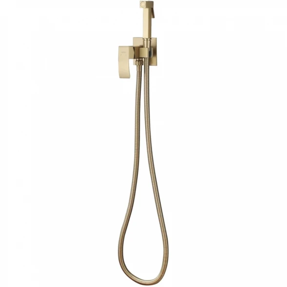 Гигиенический душ Abber Wasserfall AF8625G со смесителем, Золото матовый