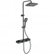 Душевая система Wonzon &amp; Woghand Shelf WW-B3552-MB 300x200 мм, с термостатом, черный матовый
