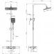 Душевая система Wonzon &amp; Woghand Shelf WW-B3552-MB 300x200 мм, с термостатом, черный матовый