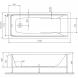 Акриловая ванна 170x70 см Am.Pm Gem W90A-170-070B-A