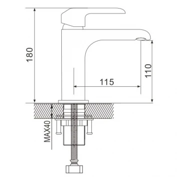 Смеситель для раковины Rose R2101F