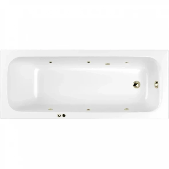 Акриловая ванна Whitecross Vibe 0105.180075.100.SOFT.BR 179,5x75 см, с гидромассажем, белый