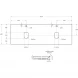 Столешница BelBagno KEP-140-2-MNO 140,4 см, Marmo Nero Opaco